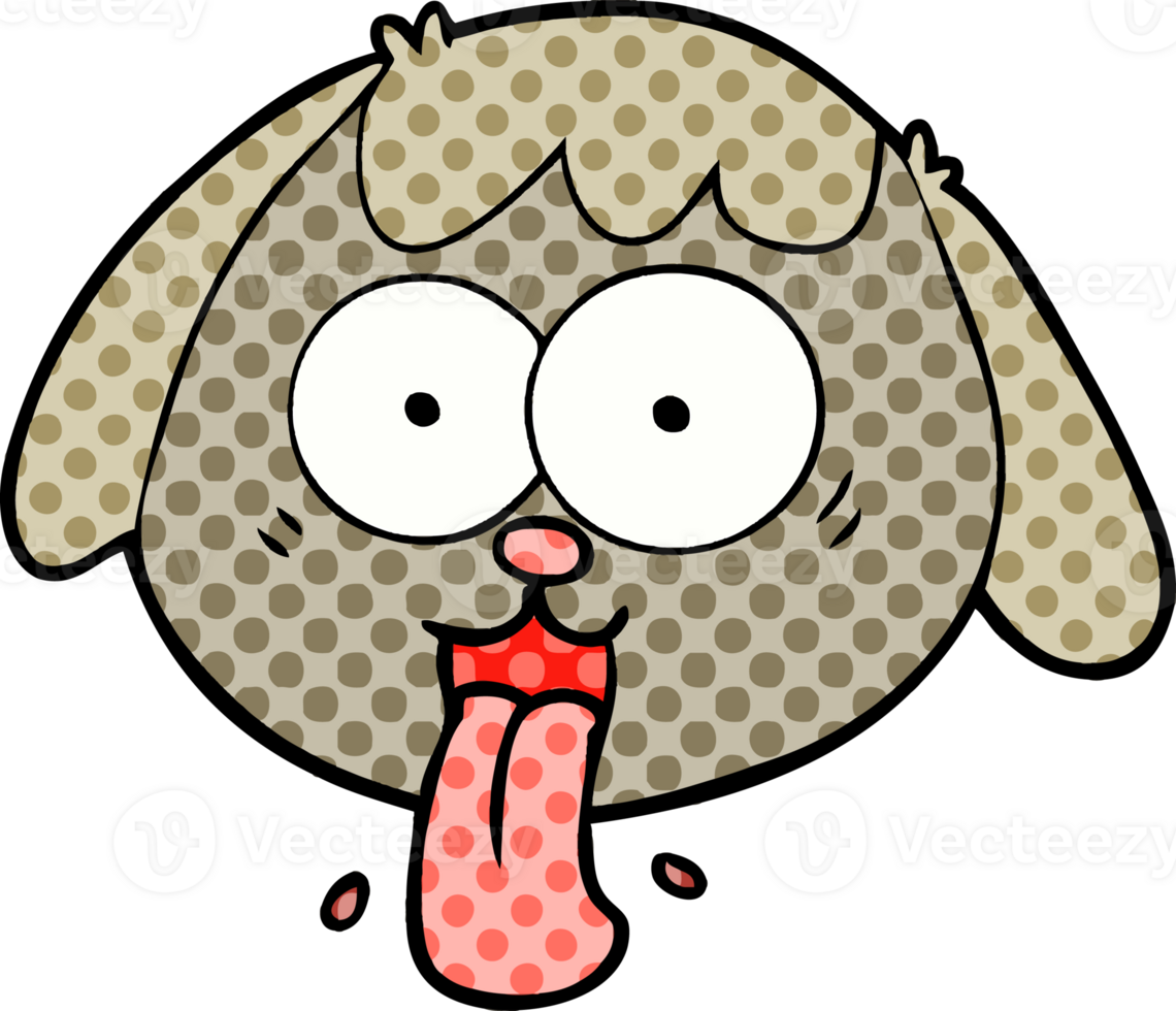 cartoon dog face panting png