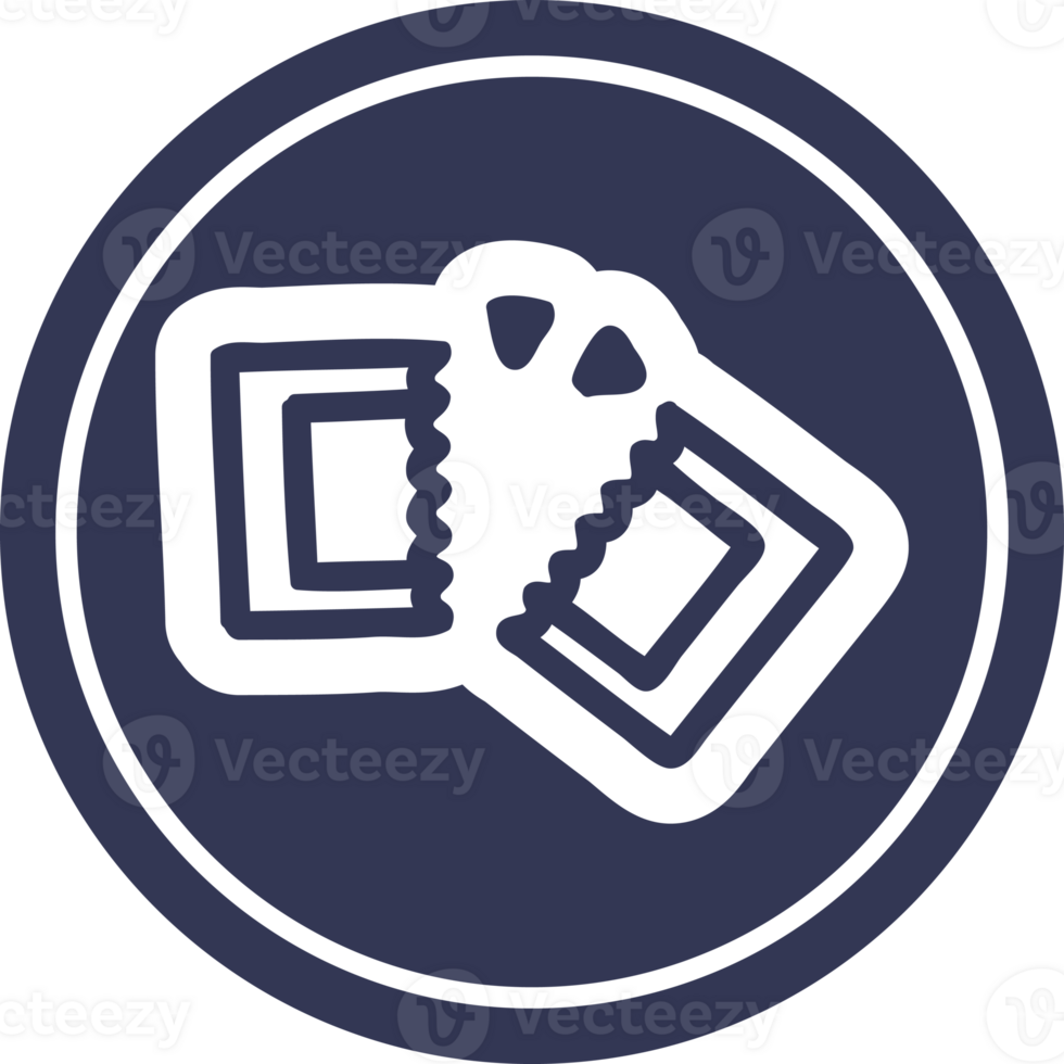 movie ticket circular icon symbol png