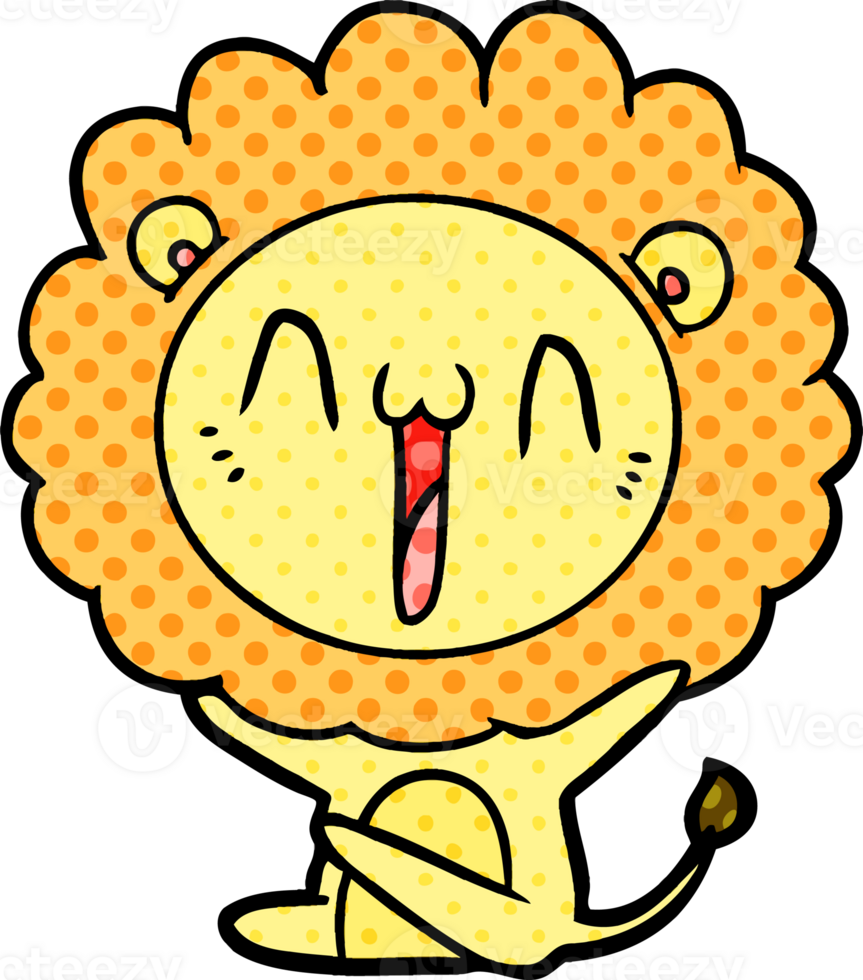 happy cartoon lion png