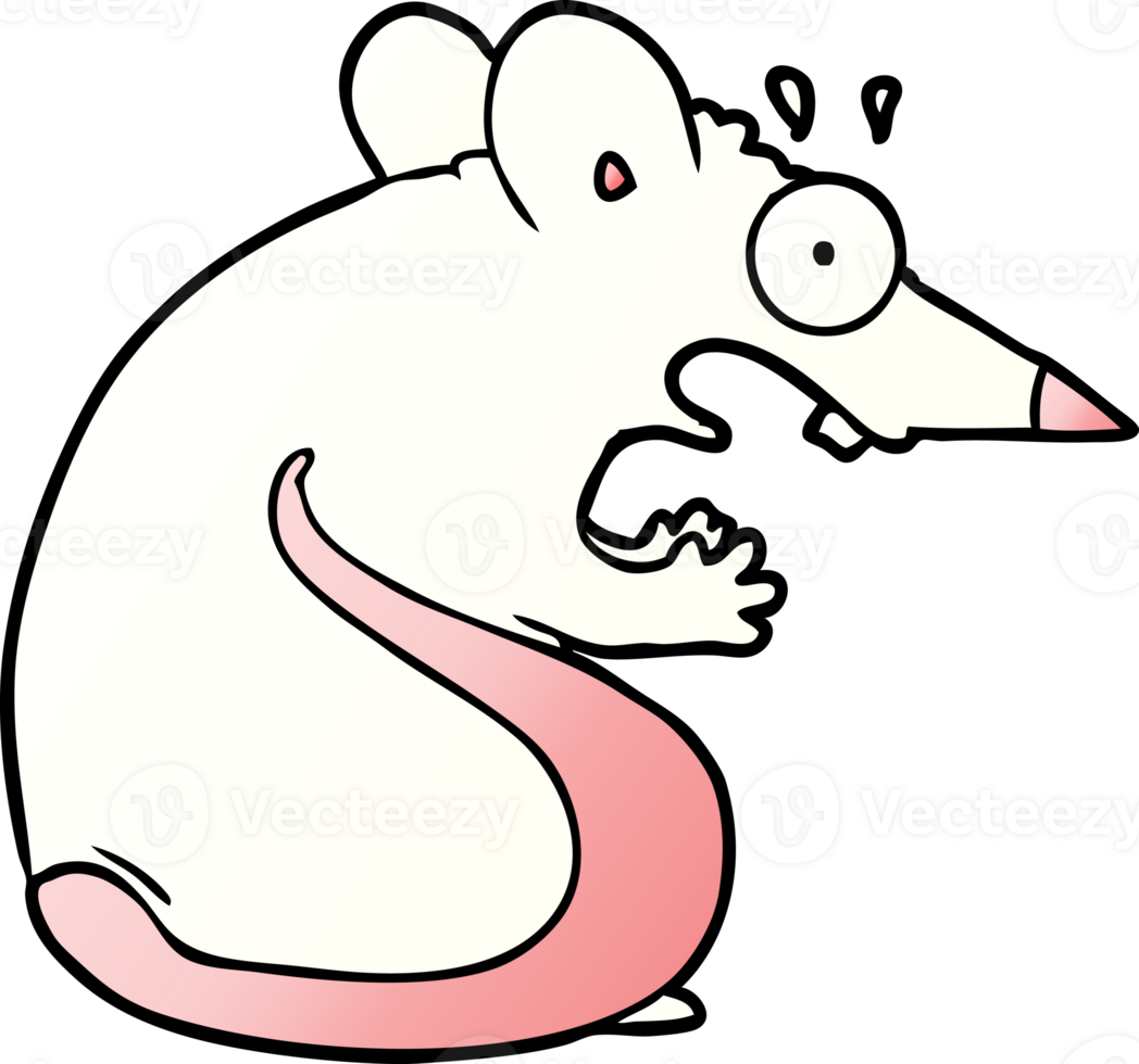 cartoon frightened mouse png