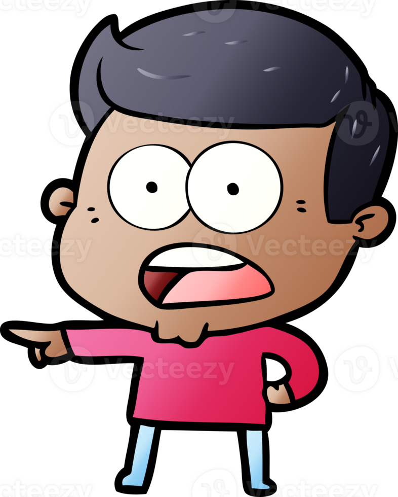 cartoon shocked man png