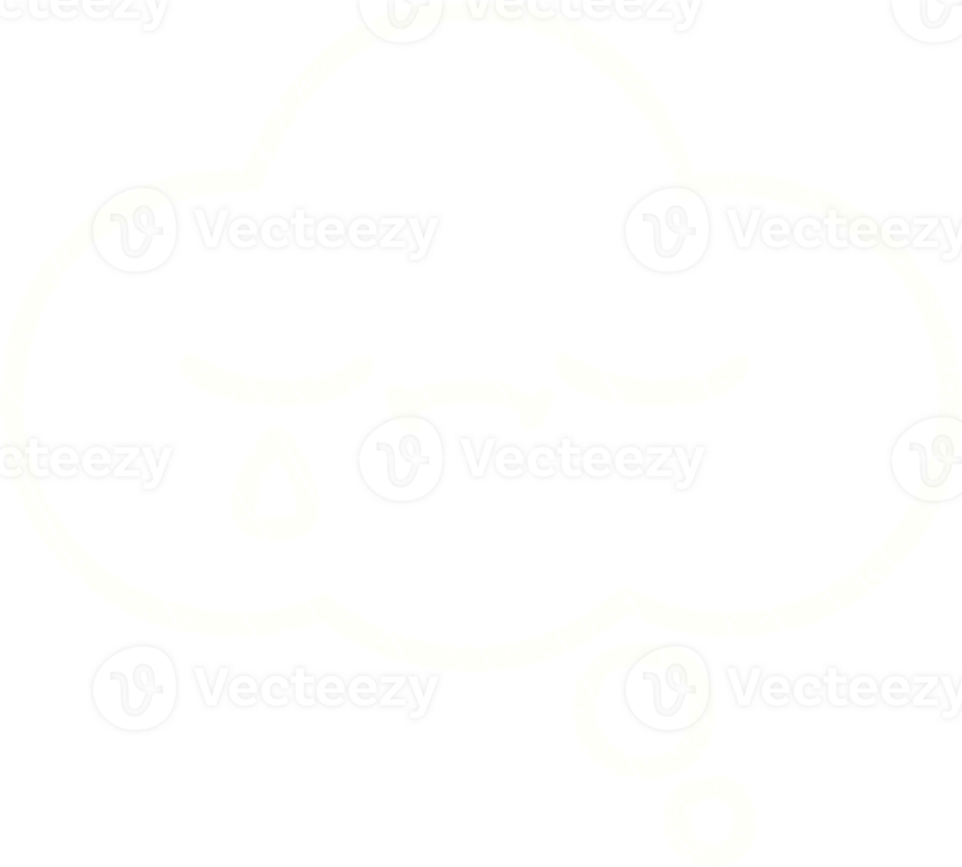 Thought Cloud Chalk Drawing png