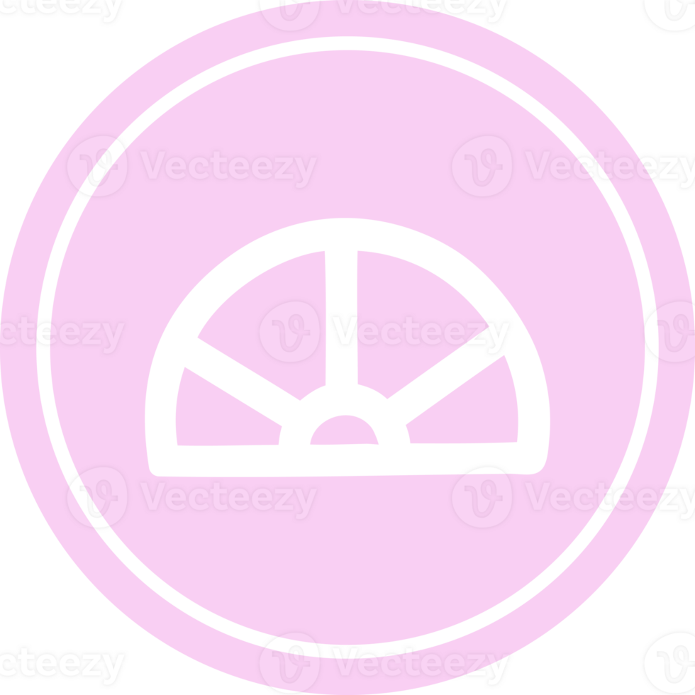 protractor math equipment circular icon symbol png