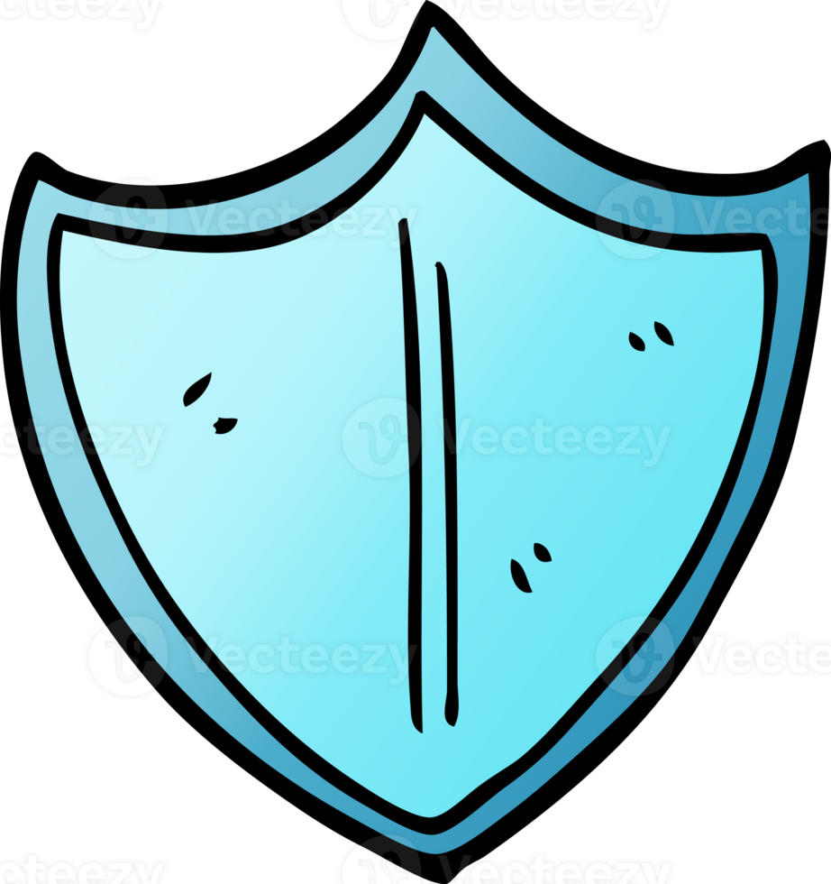 cartoon doodle shield png