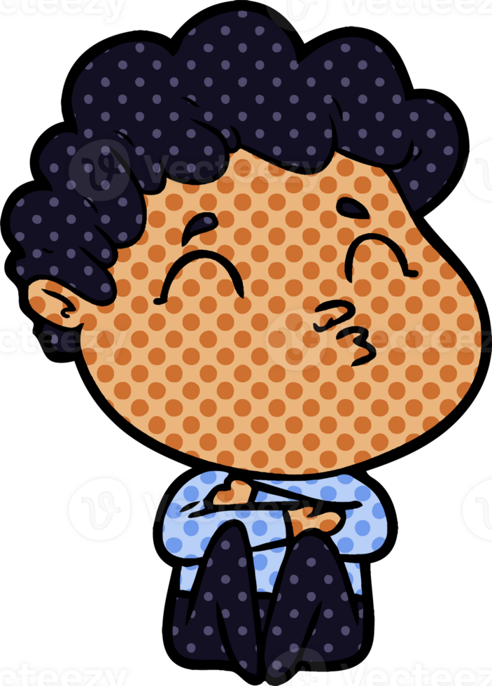 cartoon man pouting png
