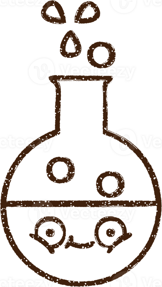 Chemical Reaction Charcoal Drawing png