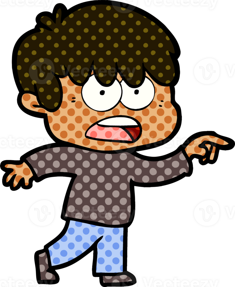 worried cartoon boy png