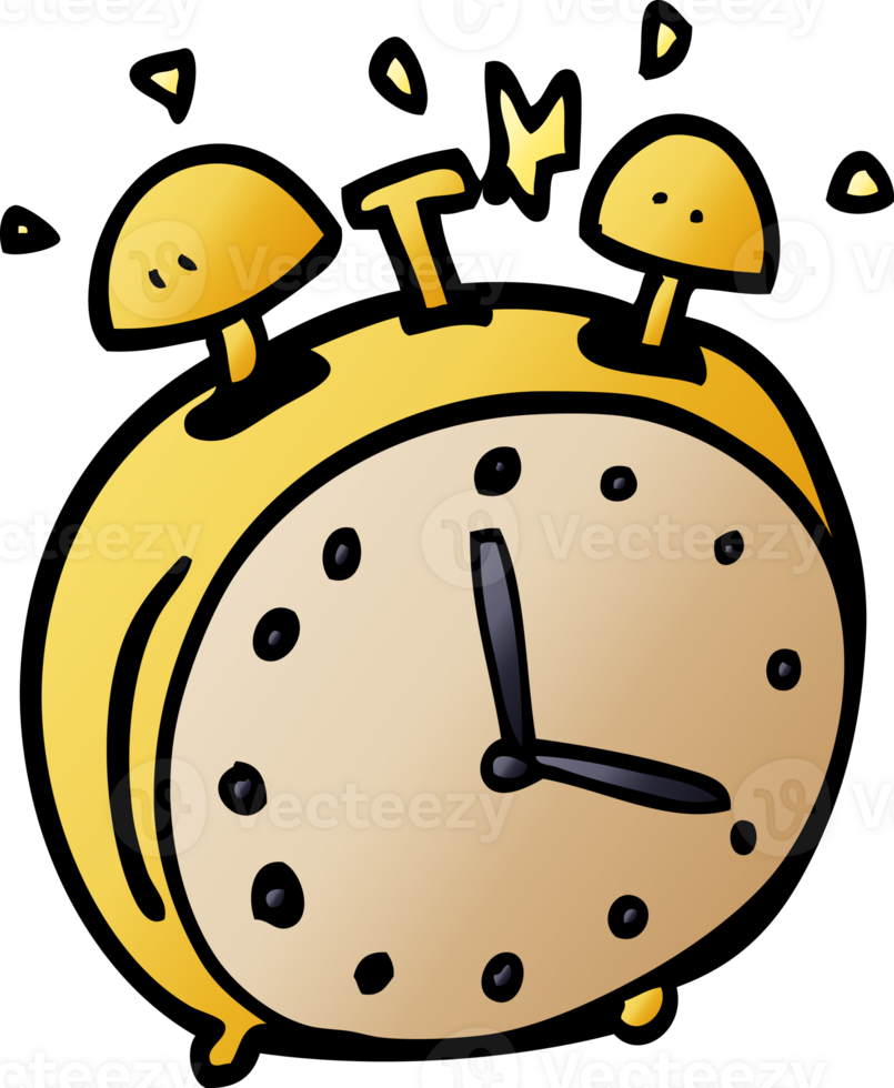 cartoon doodle alram clock png