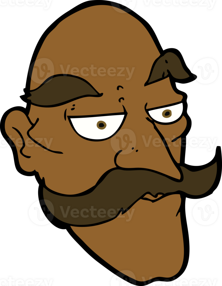 cartoon old man face png