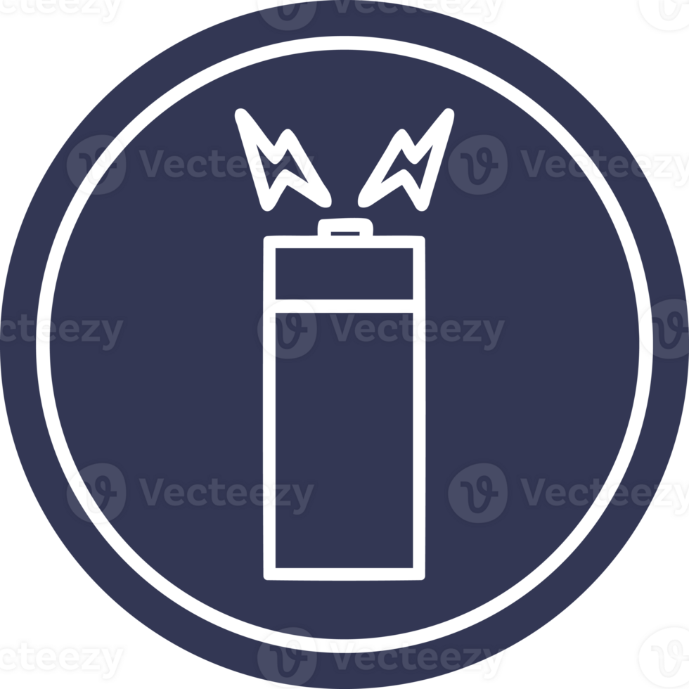 battery circular icon symbol png