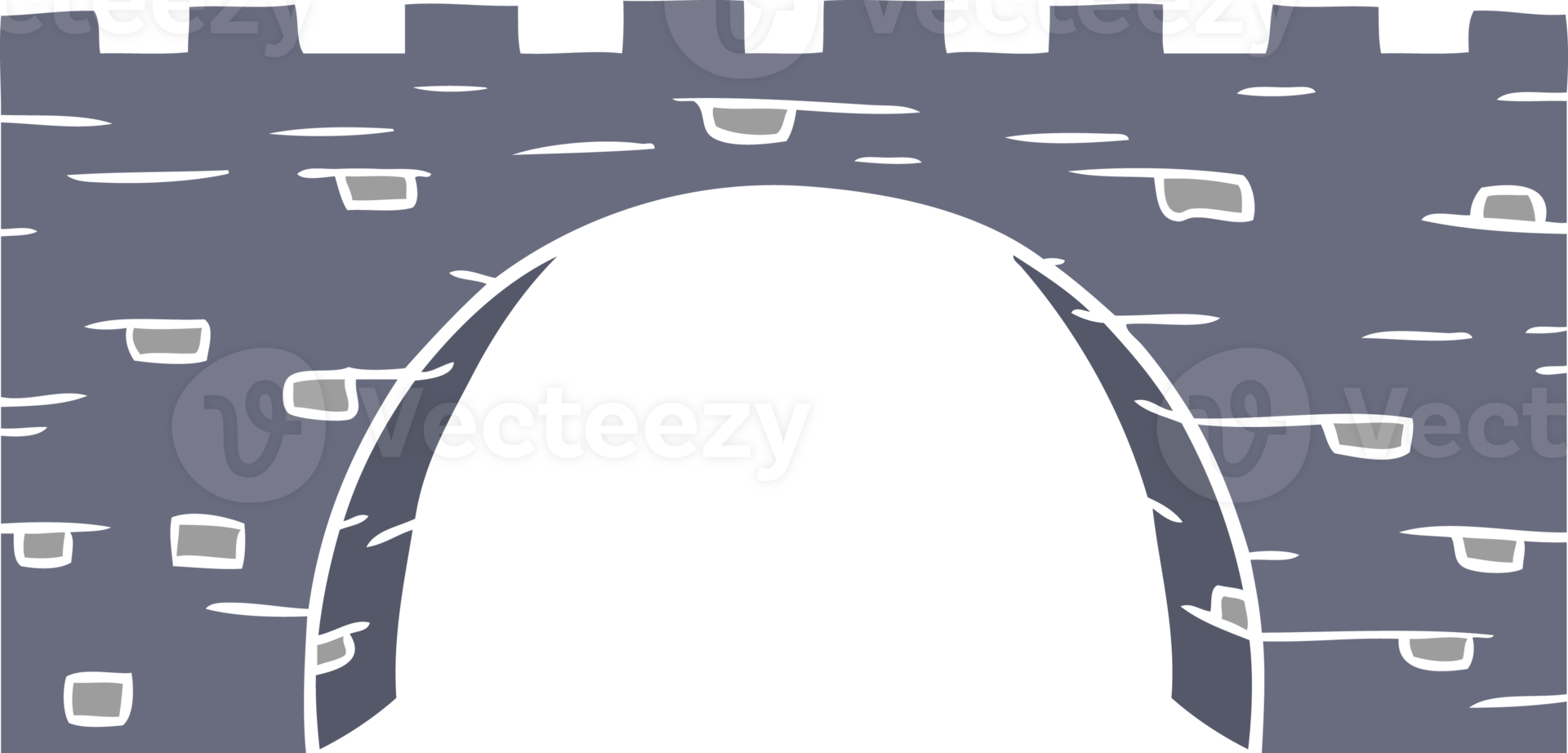 hand drawn cartoon doodle of a stone bridge png