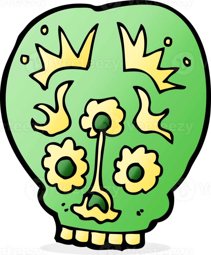 cartoon sugar skull png