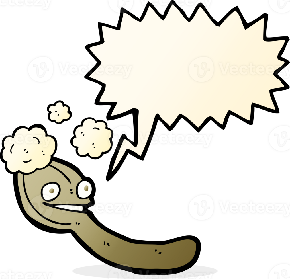 cartoon spoon with speech bubble png