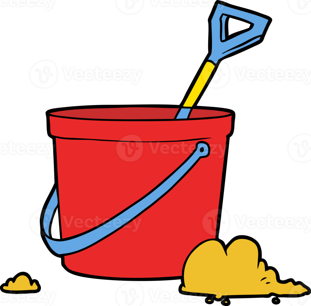 cartoon bucket and spade 45224877 PNG