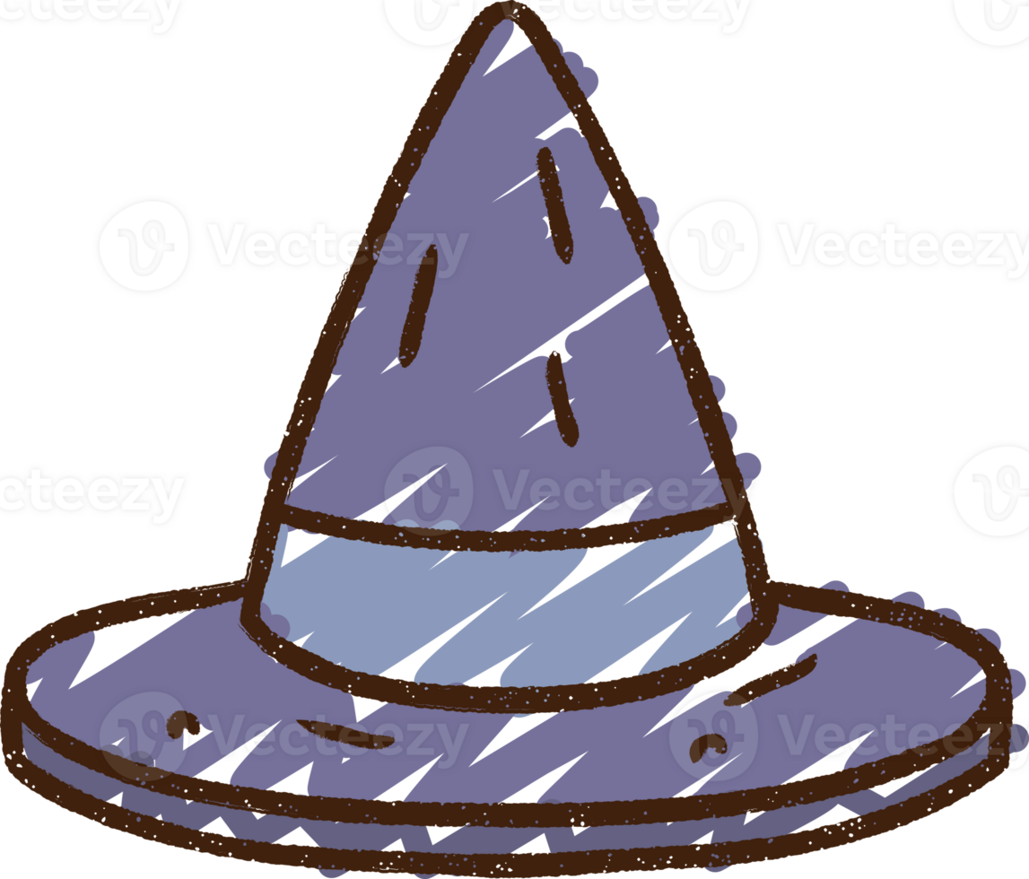 Pointy Hat Chalk Drawing png