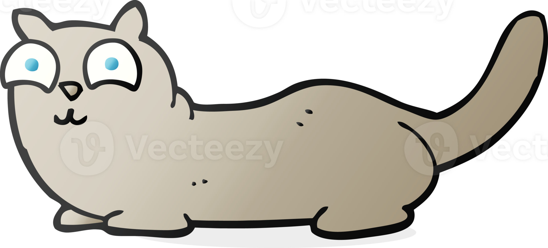 hand drawn cartoon cat png