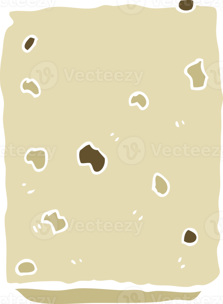 flat color style cartoon biscuit png