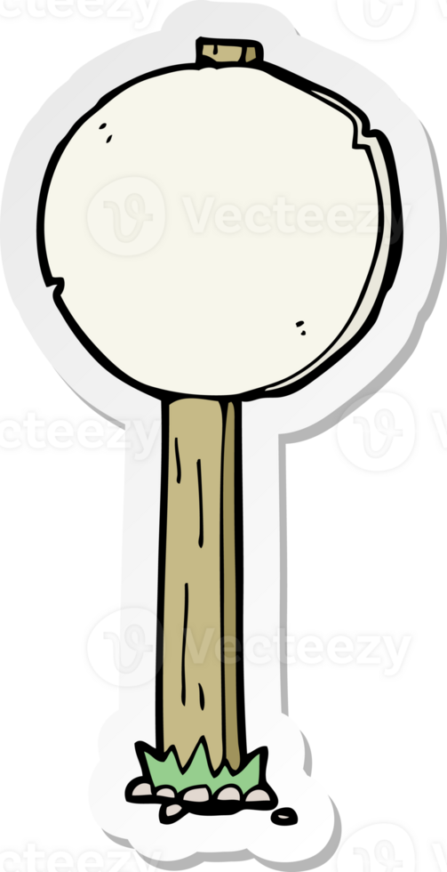 sticker of a cartoon sign post png