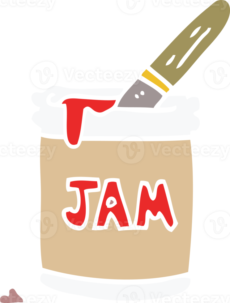 cartoon doodle jam jar png