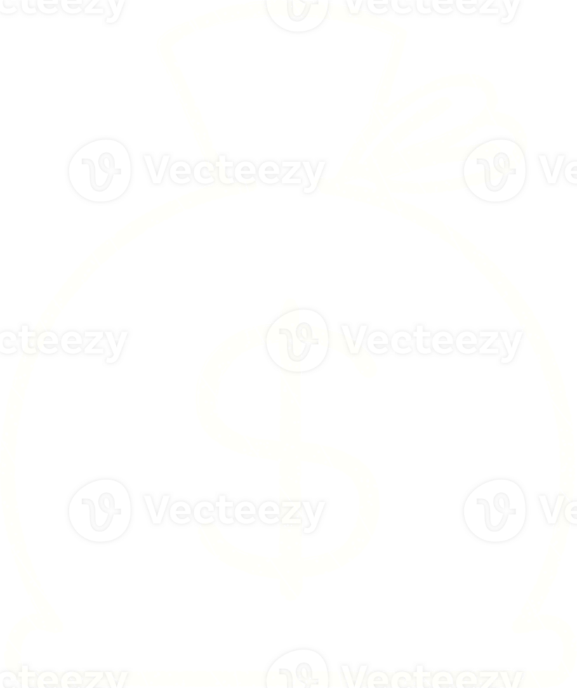 Money Bag Chalk Drawing png