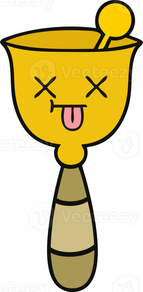 cute cartoon of a school bell png