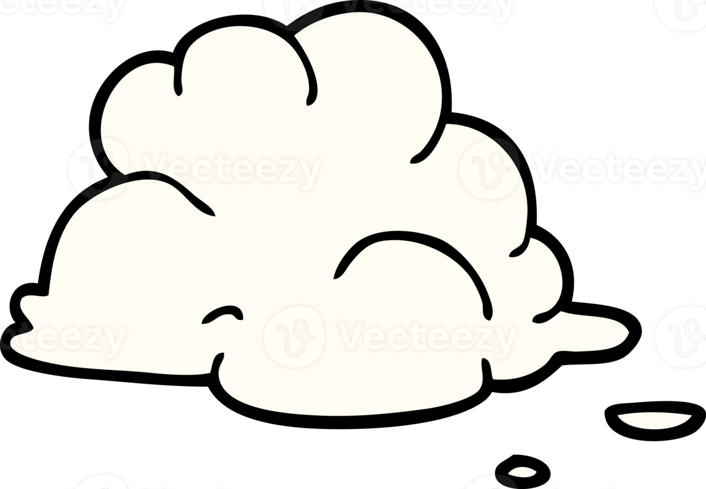cartoon doodle fluffy white clouds png