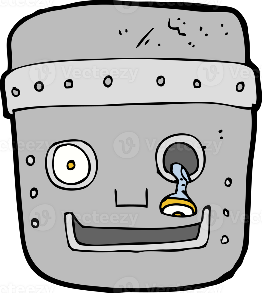cartoon robot head png