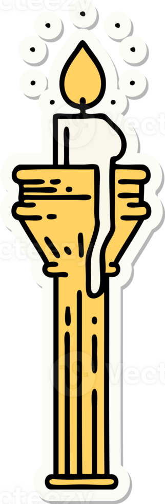 sticker of tattoo in traditional style of a candelabra png