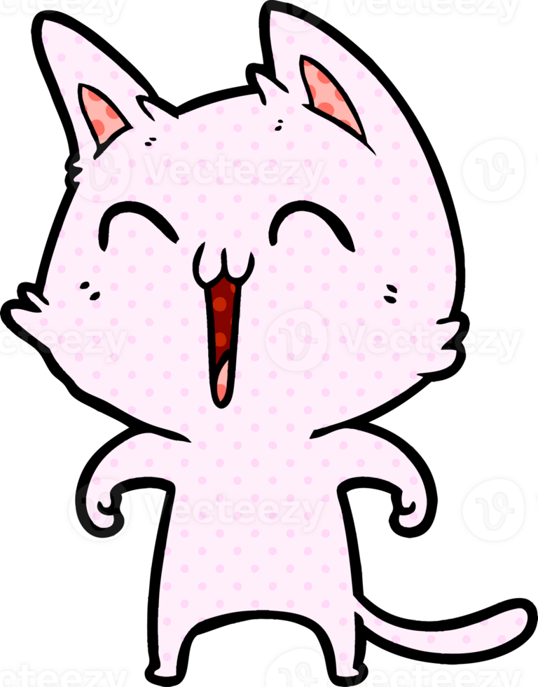 Happy Cartoon Cat Meowing 45226295 Png Happy Cartoon Cat Meowing 45226295 Png