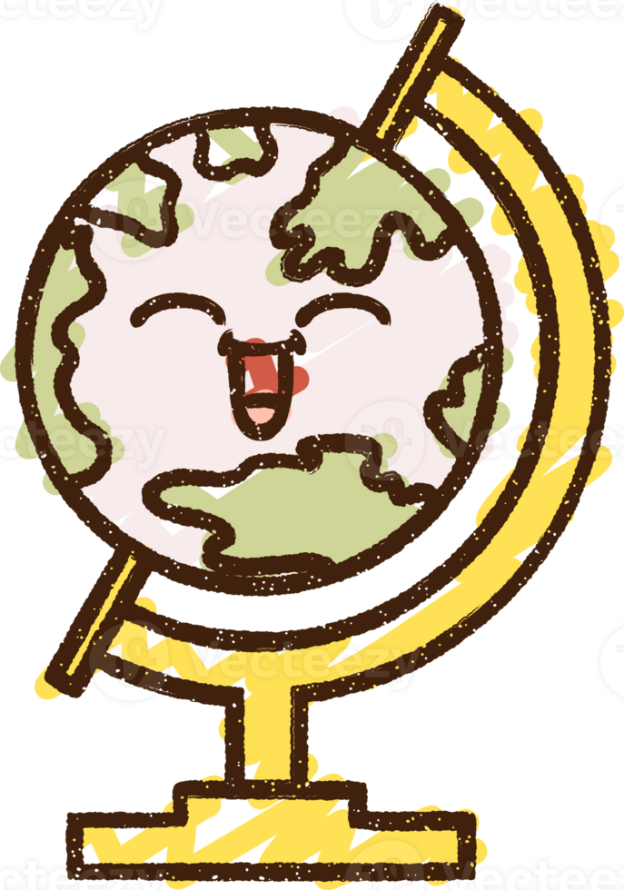 Geography Globe Chalk Drawing png
