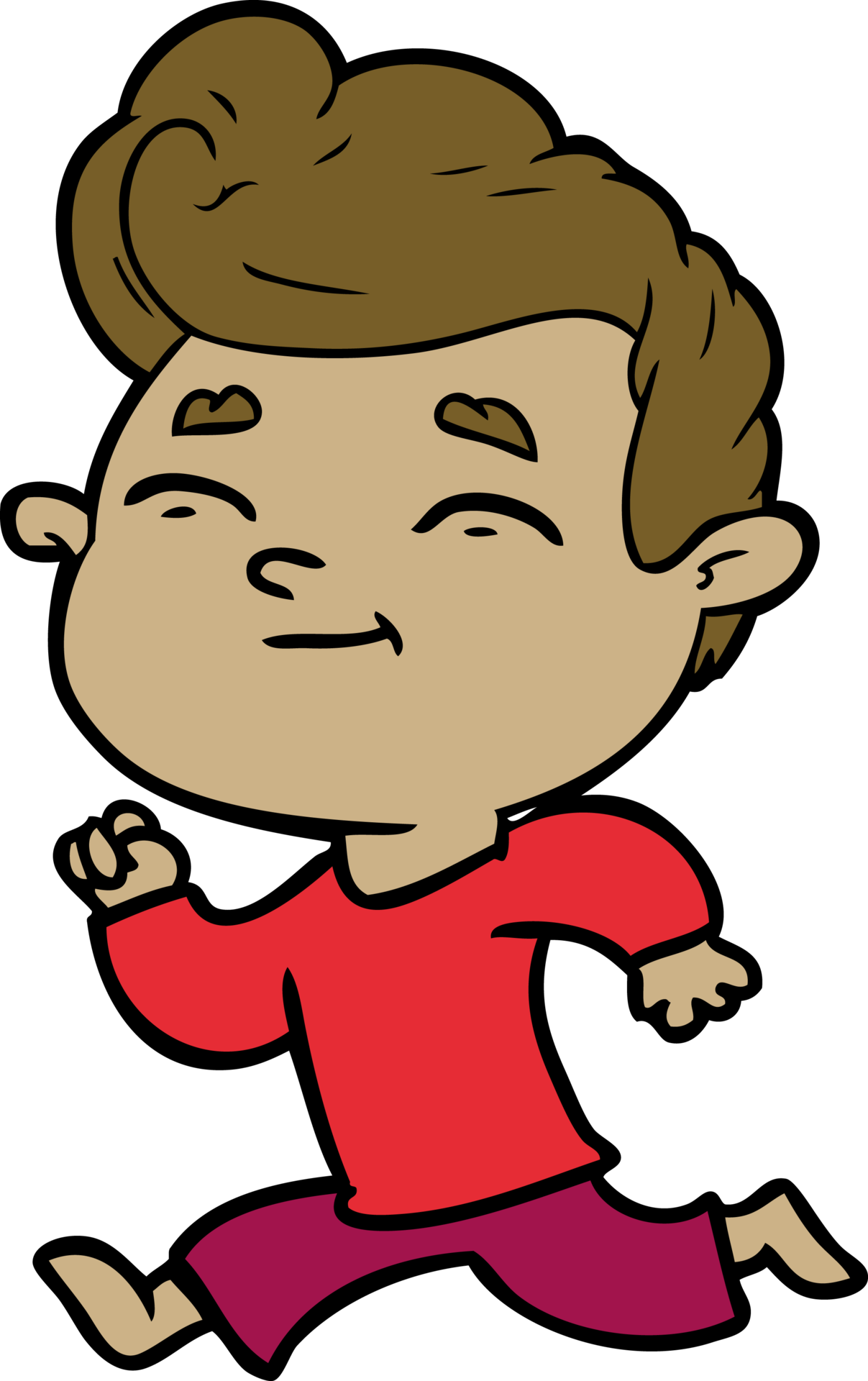 Running cartoon man 45226759 png