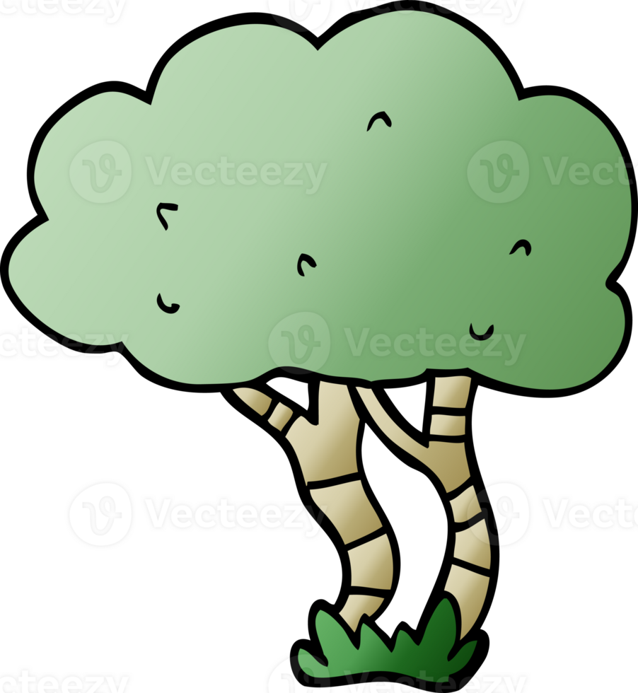 cartoon doodle tree png