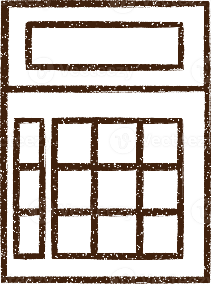 Calculator Charcoal Drawing png