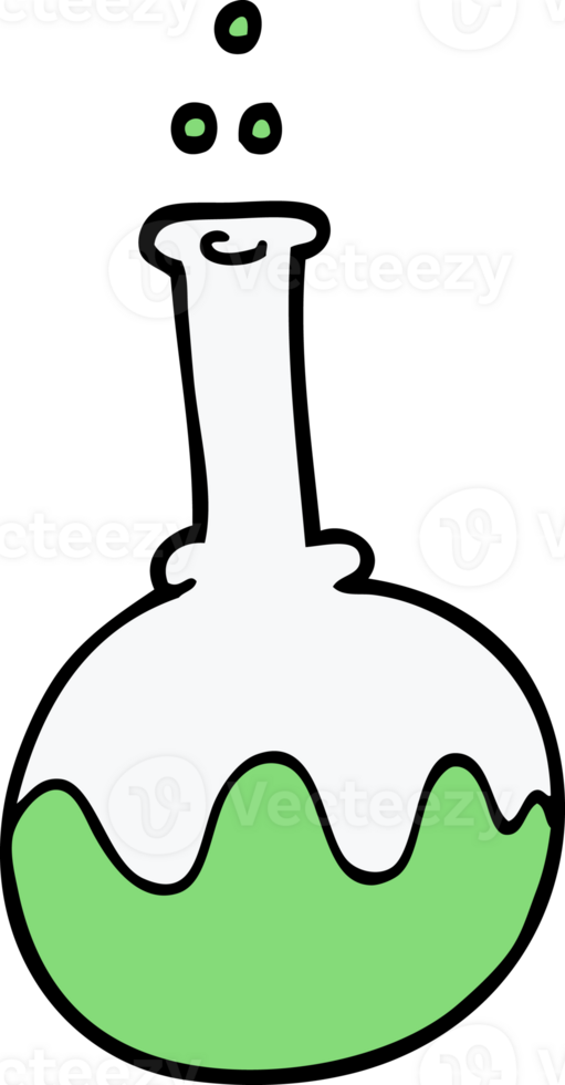 cartoon doodle science experiment png