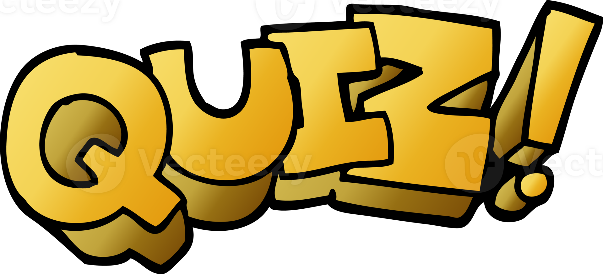 gradient illustration cartoon quiz sign png