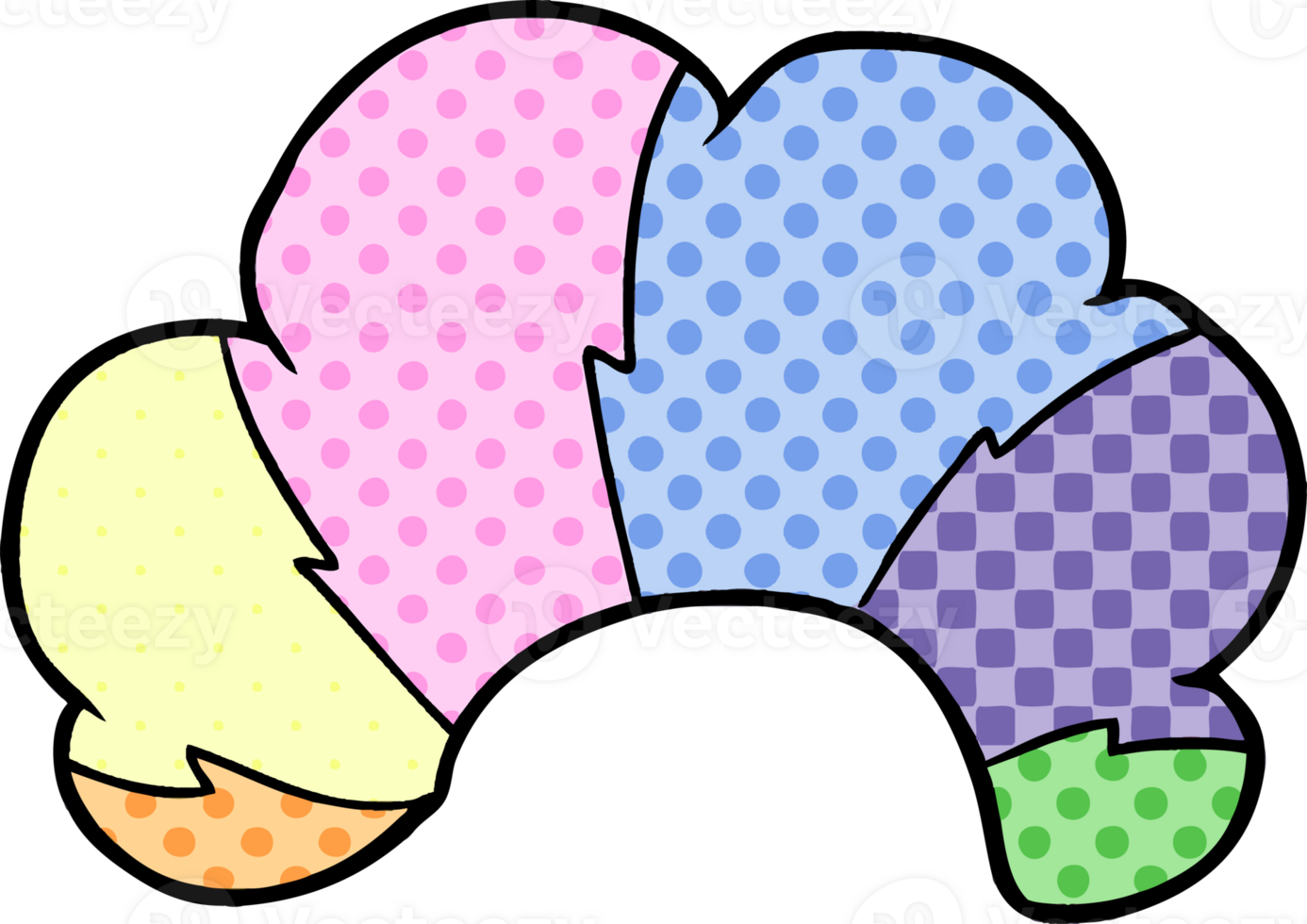 cartoon clown wig png