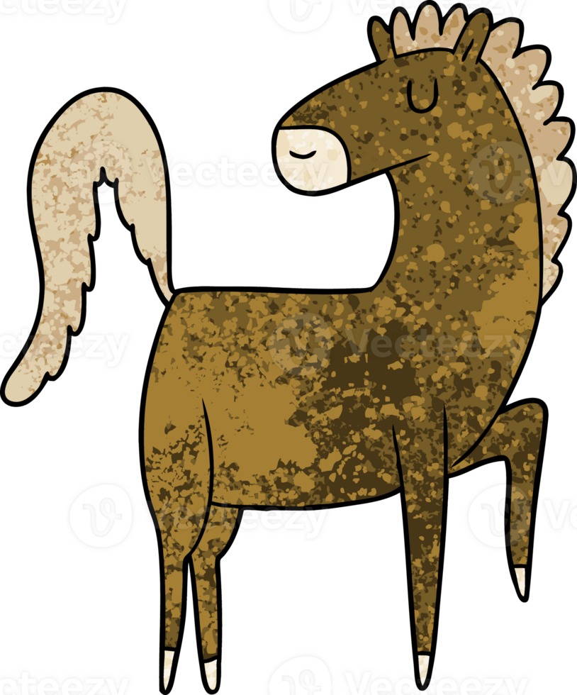 happy cartoon horse png