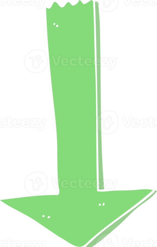 flat color style cartoon pointing arrow png