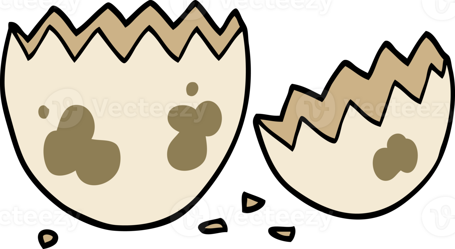 cartoon cracked egg png