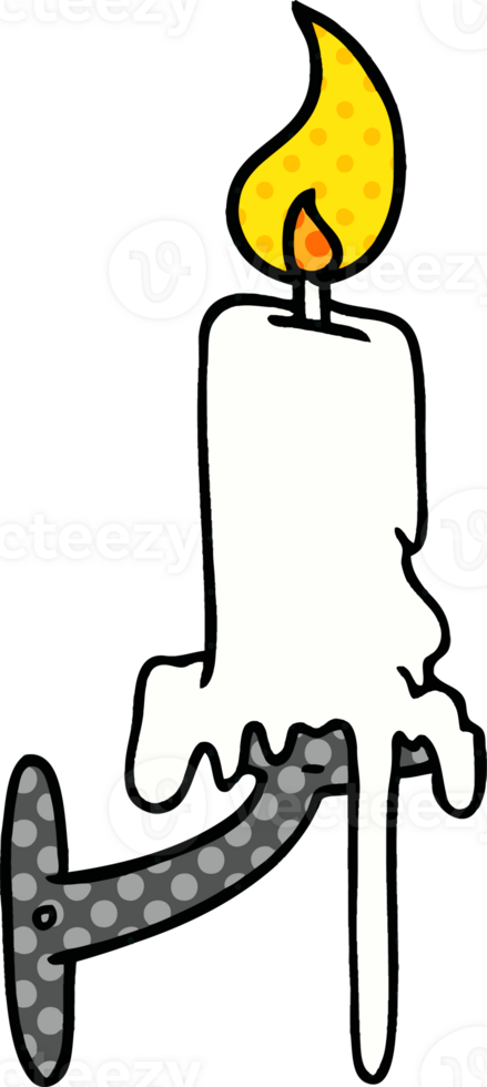 hand drawn cartoon doodle of a candle stick png