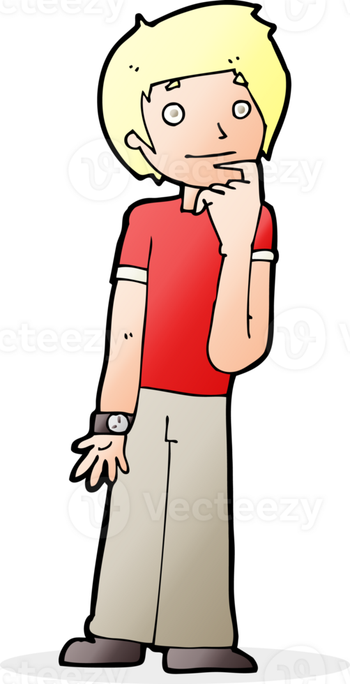 cartoon boy wondering png