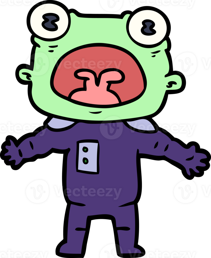 cartoon weird alien communicating 45228992 PNG