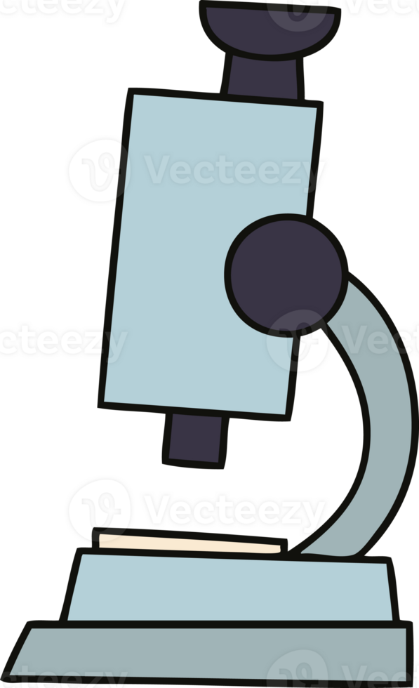 cute cartoon of a science microscope png