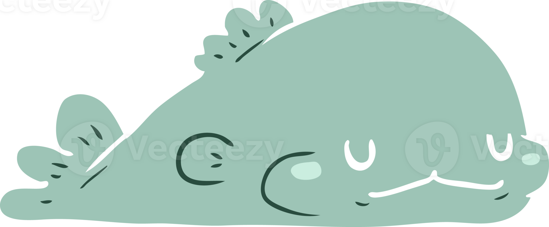 flat color style cartoon fish png