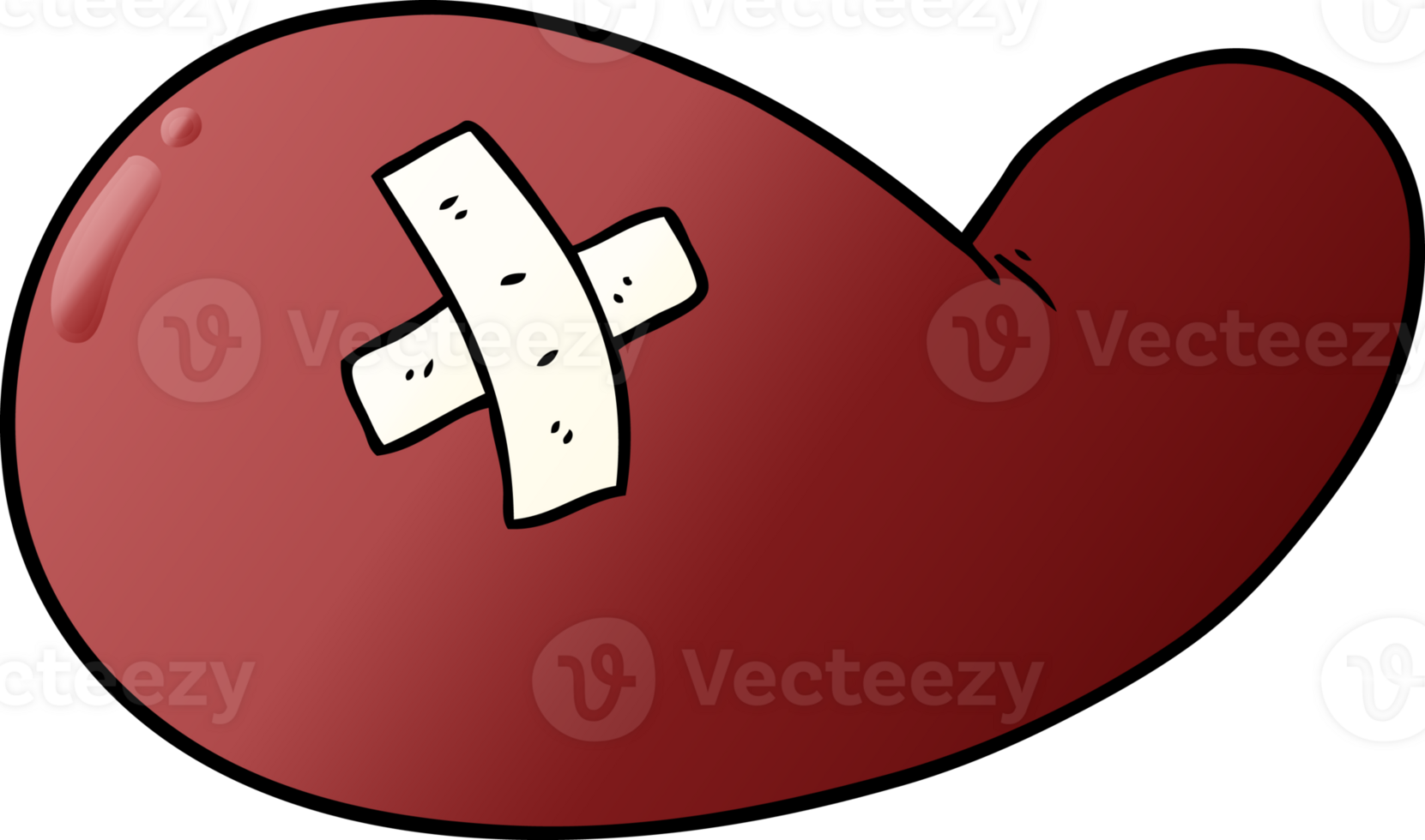 cartoon injured gall bladder png