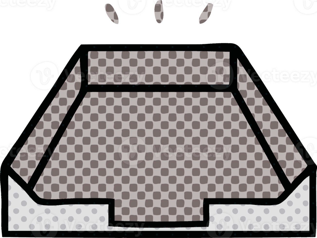 comic book style cartoon of a in box png