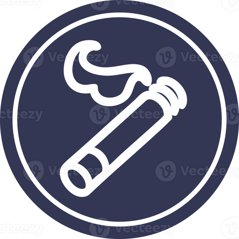 lit cigarette circular icon symbol png