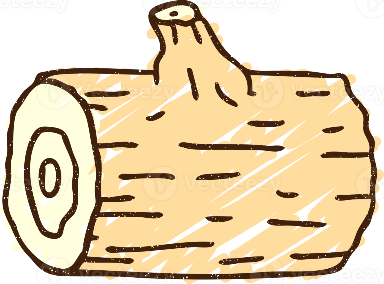 Log Chalk Drawing png