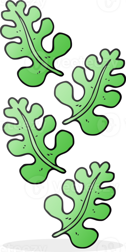 hand drawn cartoon leaves png