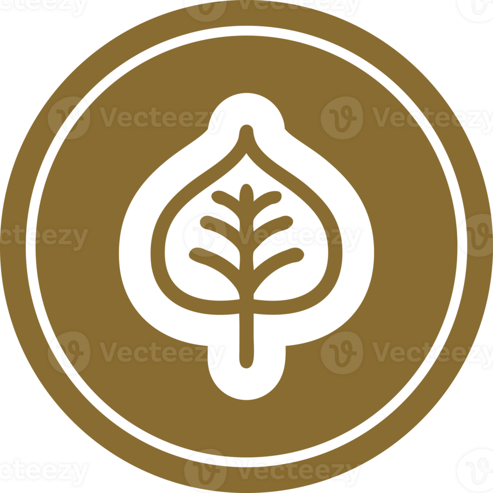 natural leaf circular icon symbol png